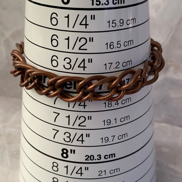 Sabona Copper Chain Link Vintage Bracelet - Picture 4 of 5